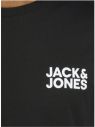 Čierne tričko s potlačou Jack & Jones Corp galéria