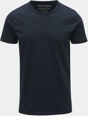 Modré basic tričko Jack & Jones