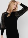Čierne púzdrové svetrové šaty ONLY galéria