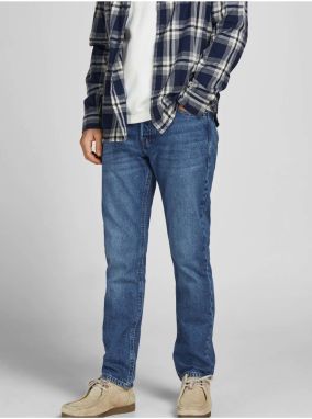 Modré slim fit rifle Jack & Jones Mike