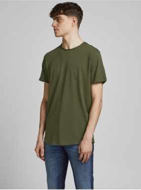 Kaki basic tričko Jack & Jones Basher