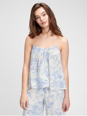 Tielko dreamwell shirred racerback cami Modrá