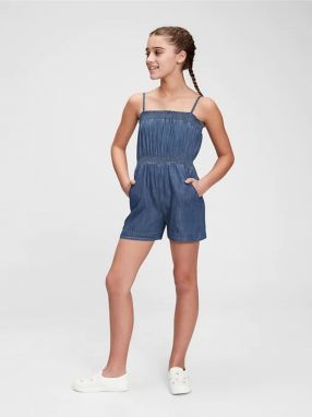 Detský overal denim romper Modrá