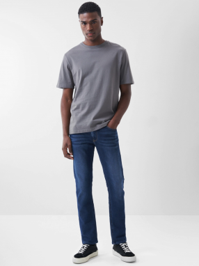 Tmavomodré pánske slim fit rifle Salsa Jeans