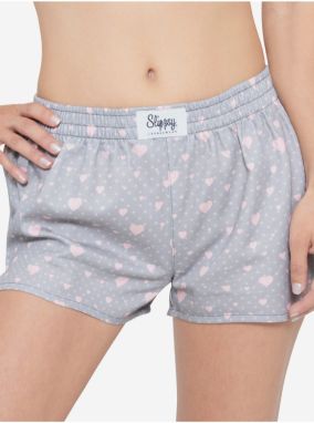 Svetlošedé dámske vzorované trenýrky Slippsy Darling girl