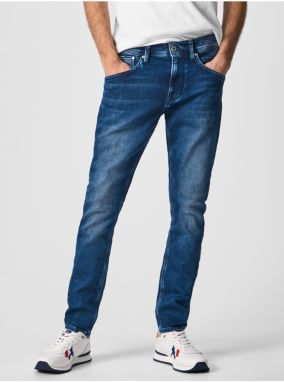 Tmavomodré pánske slim fit rifle Pepe Jeans Track