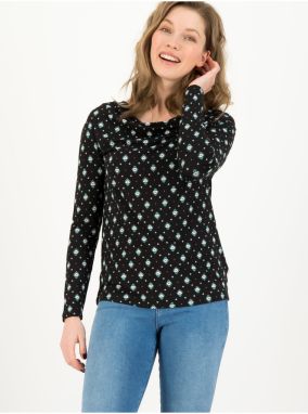Čierne dámske vzorované šaty Blutsgeschwister Hot Knot Big Black Bang