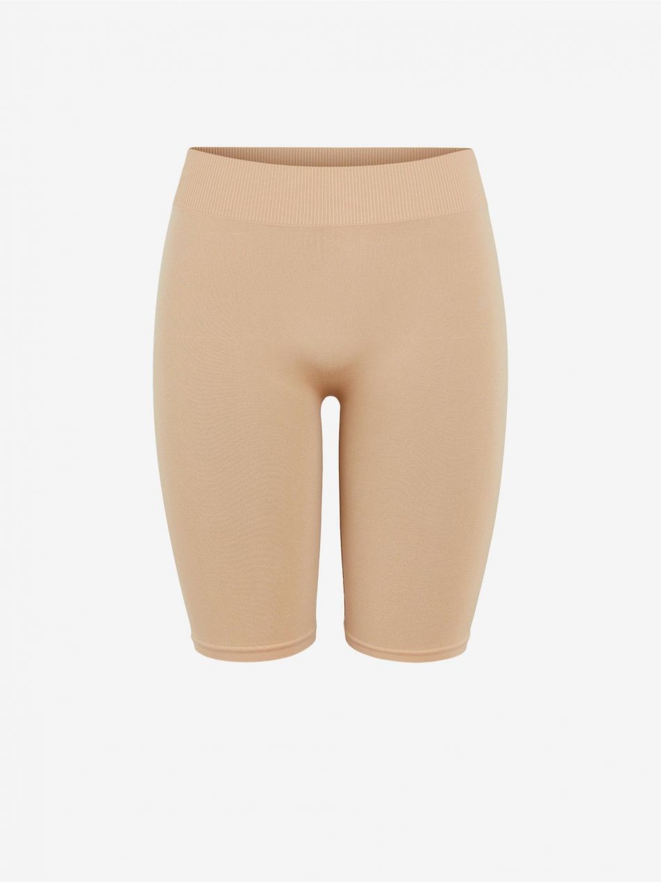 Béžové krátke legíny Pieces London Shorts