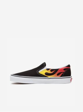 Čierne pánske vzorované slip on tenisky VANS UA Classic Slip On