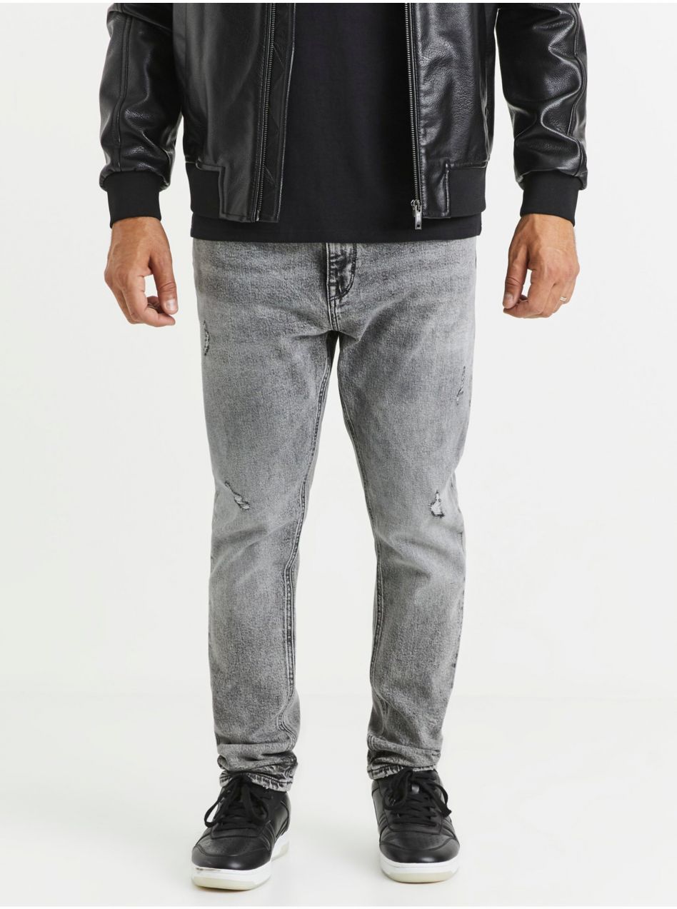 Slim fit pre mužov Celio - sivá