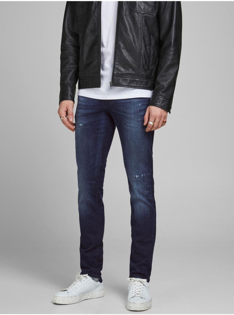 Slim fit pre mužov Jack & Jones - modrá