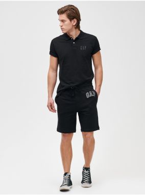 Kraťasy GAP Logo mini arch shorts Čierna