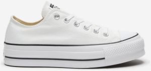 Biele tenisky na platforme Converse Chuck Taylor All Star Canvas Platform