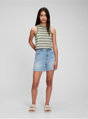 Zelené dievčenské tielko GAP Teen z organickej bavlny