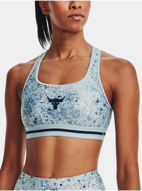 Modrá dámska podprsenka Under Armour UA Project Rock Bra Printed