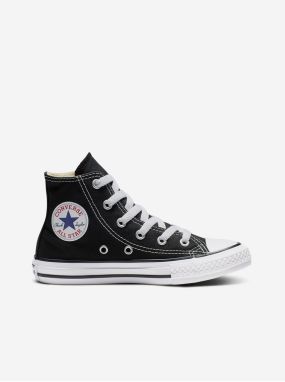 Čierne detské členkové tenisky Converse