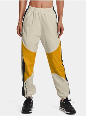 Nohavice Under Armour UA Rush Woven Pant - hnedá