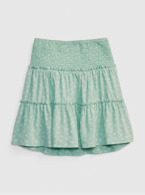 Zelená dievčenská sukňa Teen vzorovaná GAP