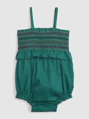 Zelené baby body s volánom GAP