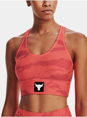 Oranžová dámska podprsenka Under Armour UA Project Rock HG Bra