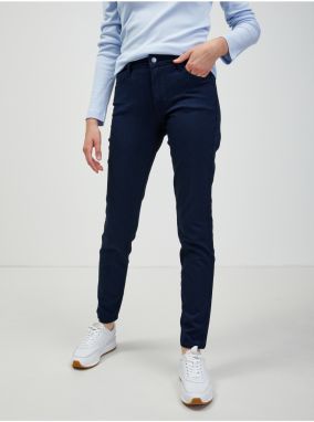 Tmavomodré dámske slim fit rifle Guess