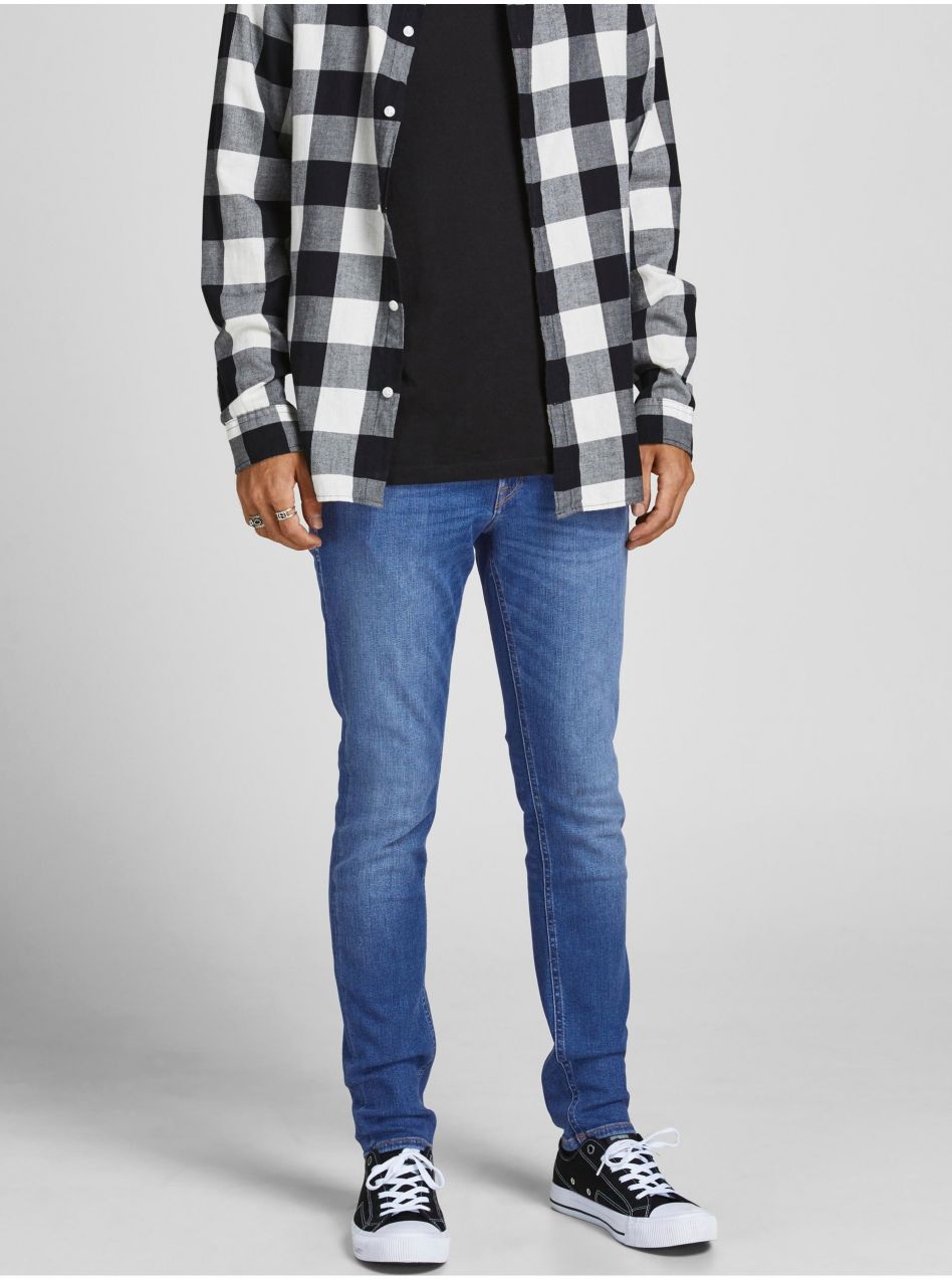 Modré slim fit rifle Jack & Jones Liam