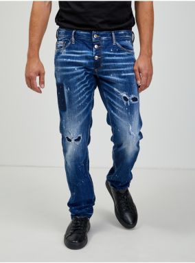 Modré pánske straight fit rifle DSQUARED2