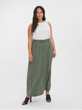 Zelená midisukňa VERO MODA CURVE Aila