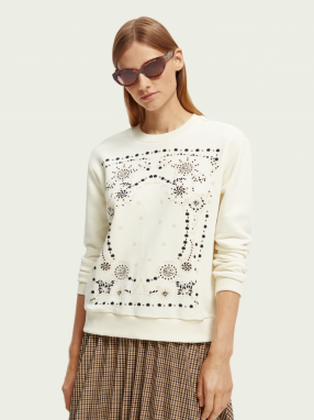 Mikiny pre ženy Scotch & Soda - biela