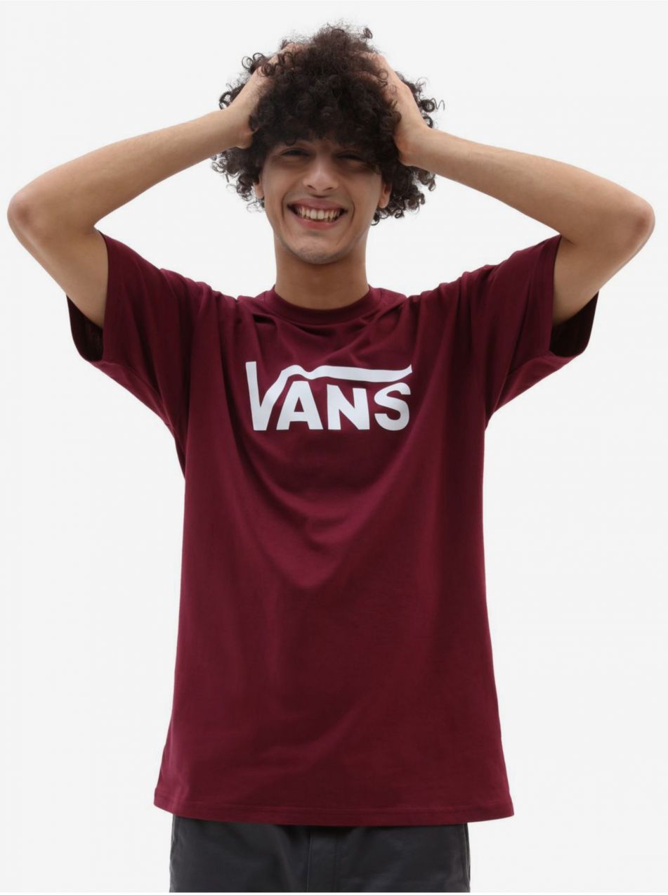 Vínové pánske tričko VANS