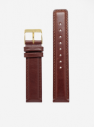 Unisex hodinky v zlatej farbe s hnedým koženým remienkom LARSEN & ERIKSEN  37 mm galéria
