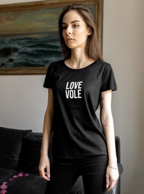 Čierne dámske tričko ZOOT Original Love Vole