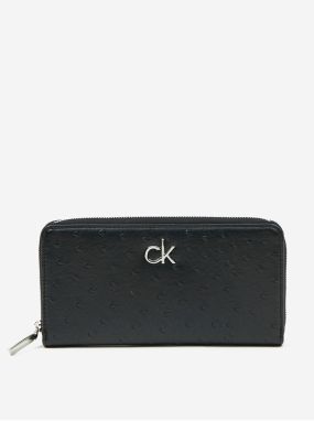 Čierna dámska peňaženka Calvin Klein Re-Lock Slim