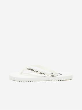 Papuče, žabky pre ženy Calvin Klein - biela