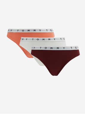 Nohavičky pre ženy Tommy Hilfiger Underwear - biela, oranžová, vínová