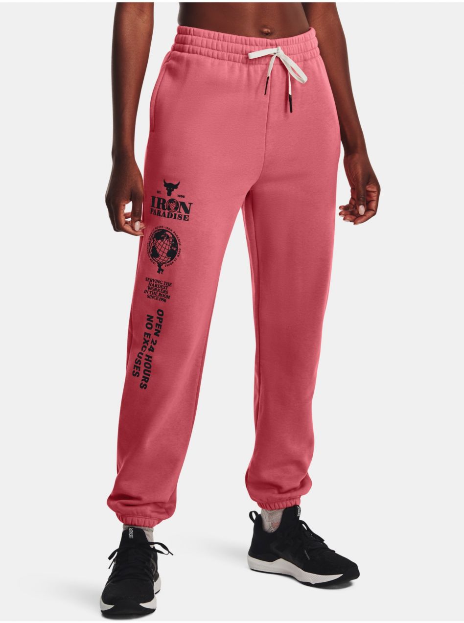 Nohavice a kraťasy pre ženy Under Armour - ružová