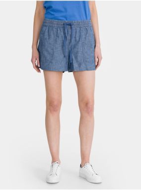 Modré dámské kraťasy GAP pull-on chambray shorts