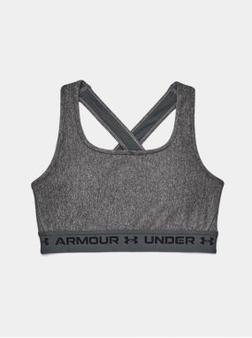 Podprsenka Under Armour Crossback Mid Heather Bra - šedá