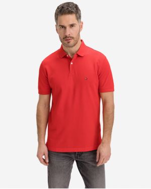 Červené pánské polo tričko Tommy Hilfiger