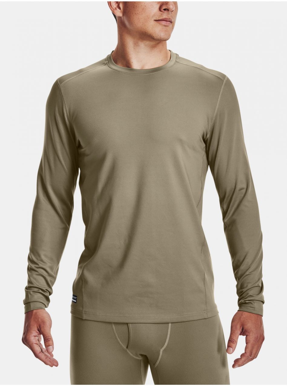 Tričko Under Armour Tac Crew CGI Base - hnedá