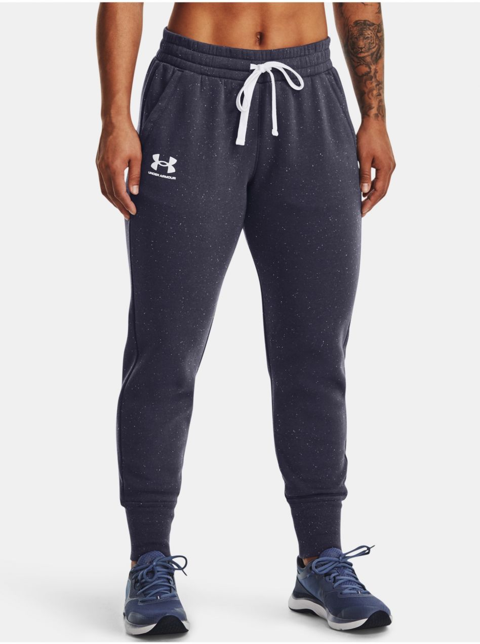 Tmavošedé dámske tepláky Under Armour Rival Fleece Joggers