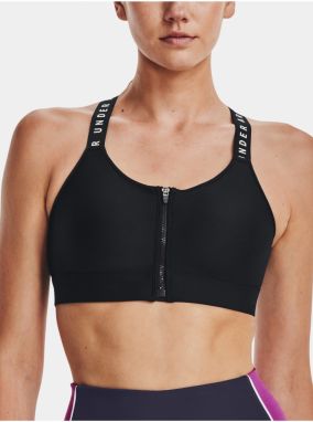 Čierna dámska športová podrsenka Under Armour Infinity High Bra Zip