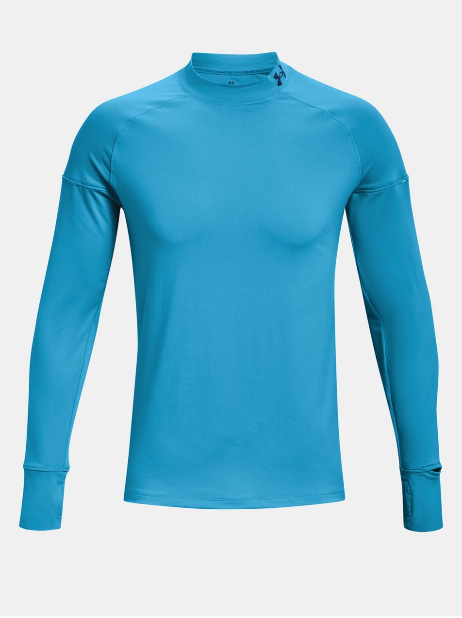 Modré pánske športové tričko Under Armour UA OUTRUN THE COLD LS