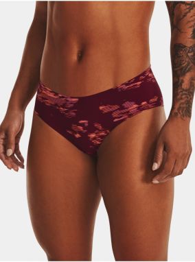 Sada troch dámskych nohavičiek v ružovej a vínovej farbe Under Armour PS Hipster 3Pack Print