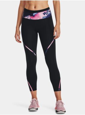 Ružovo-čierne dámske legíny Under Armour UA RUN ANYWHERE TIGHT