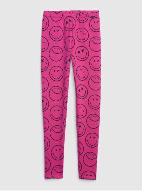 Růžové holčičí legíny GAP & Smiley®