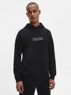 Mikiny s kapucou pre mužov Calvin Klein - čierna