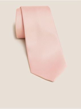 Kravaty, motýliky pre mužov Marks & Spencer - svetloružová