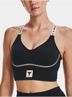 Čierna športová podprsenka Under Armour Pjt Rock Infty Mid Bra