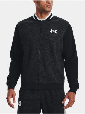 Čierna pánska melírovaná mikina so zipsom Under Armour